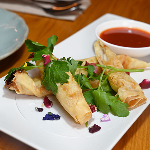 Rollitos de Camarón y Queso